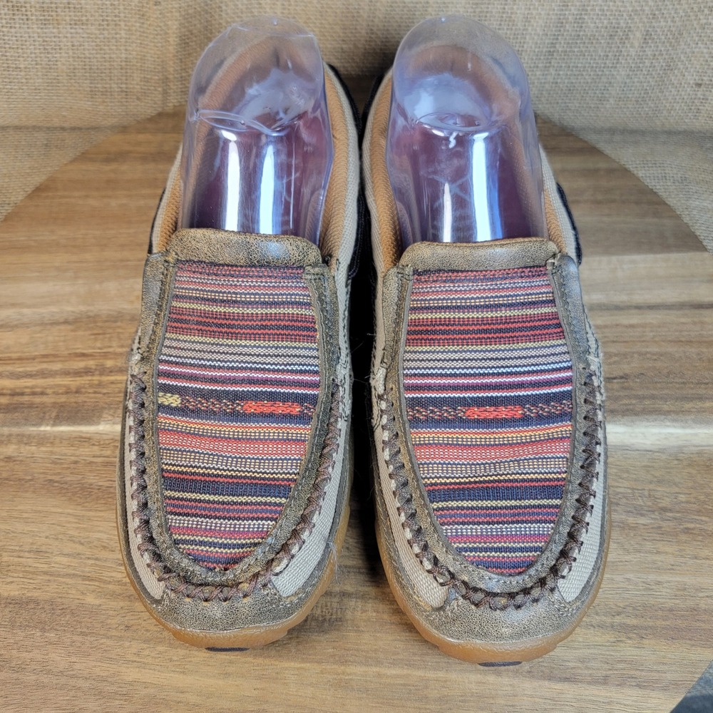 Twisted X EcoTWX Driving Moccasins Serape Stripe Slip On Loafers Women's 7M - Picture 3 of 11